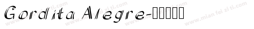 Gordita Alegre字体转换